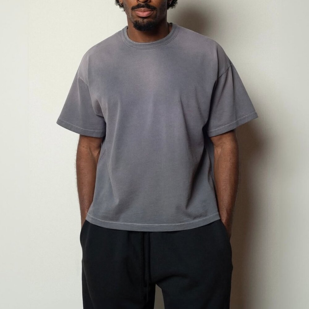 Bare Knuckles Gray Heavyweight Basic T-Shirt L - image 1